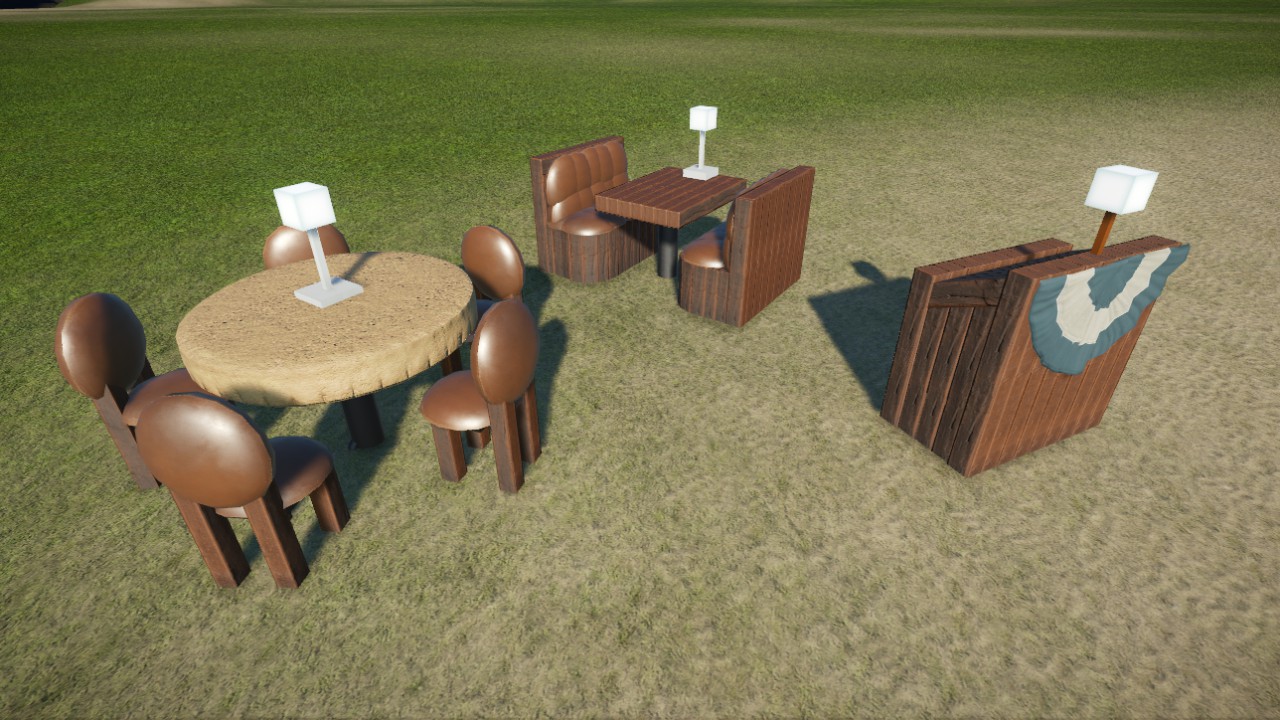 Table Chairs Booth Hostess Stand