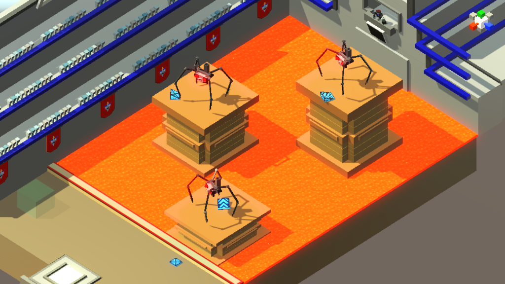 Level where u jump on pillars to kill spidertrons 6000
