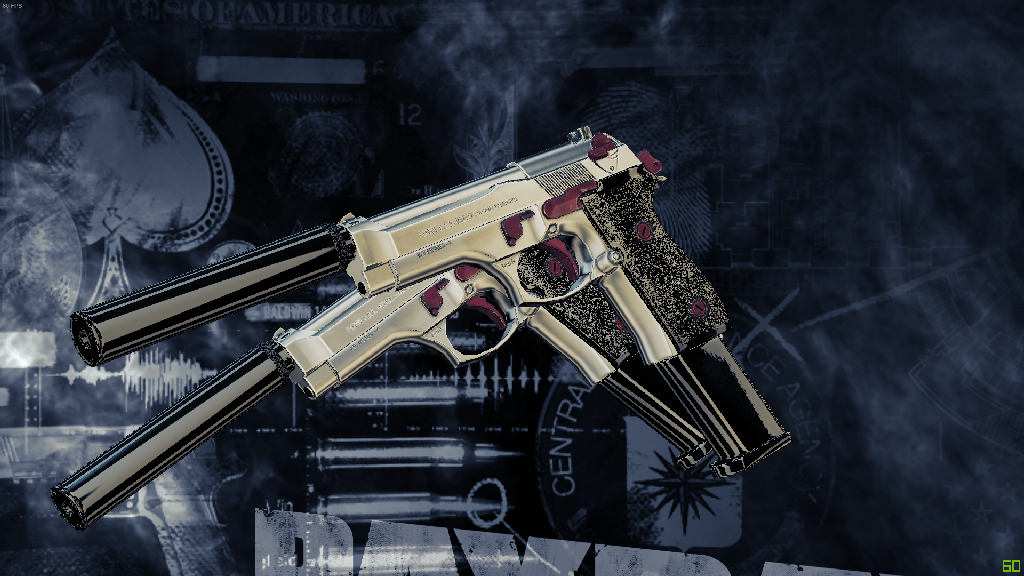 AKIMBO Beretta 92FS  "Black Widow" Edition