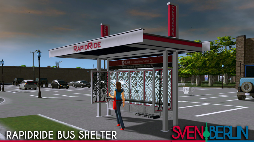 RapidRide bus shelter