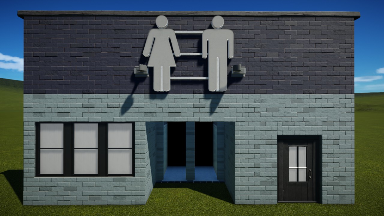 [#36] Bluebrick Restroom