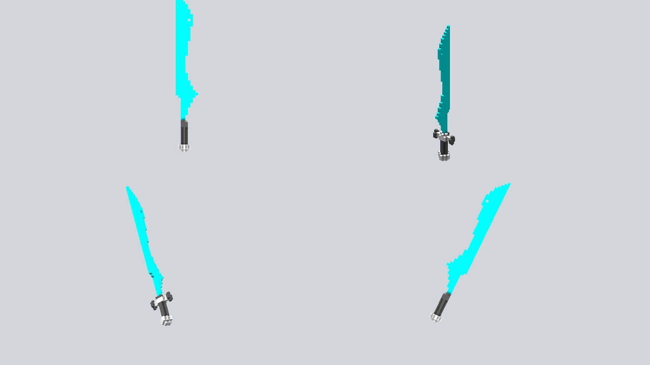 Cyan Laser Sword