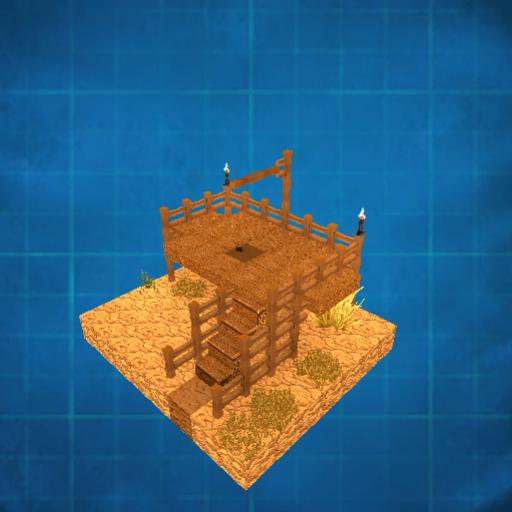 Wild West Gallows - 128 Blocks