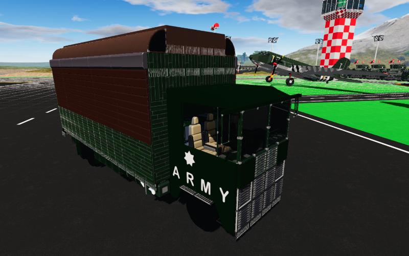ARMY CARGO TRUCK COVERED