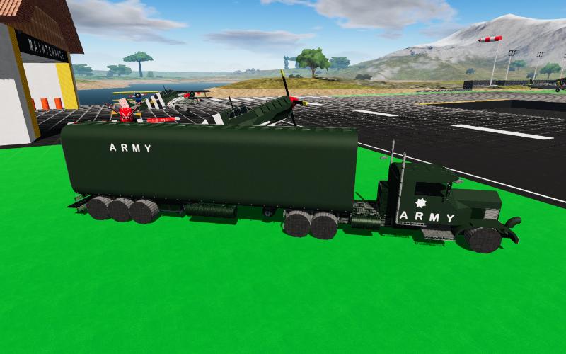 ARMY TRAILER TRUCK