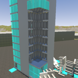 Dynamic  building (use in single player or players not collide)