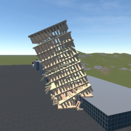 building made of wood also its dynamic