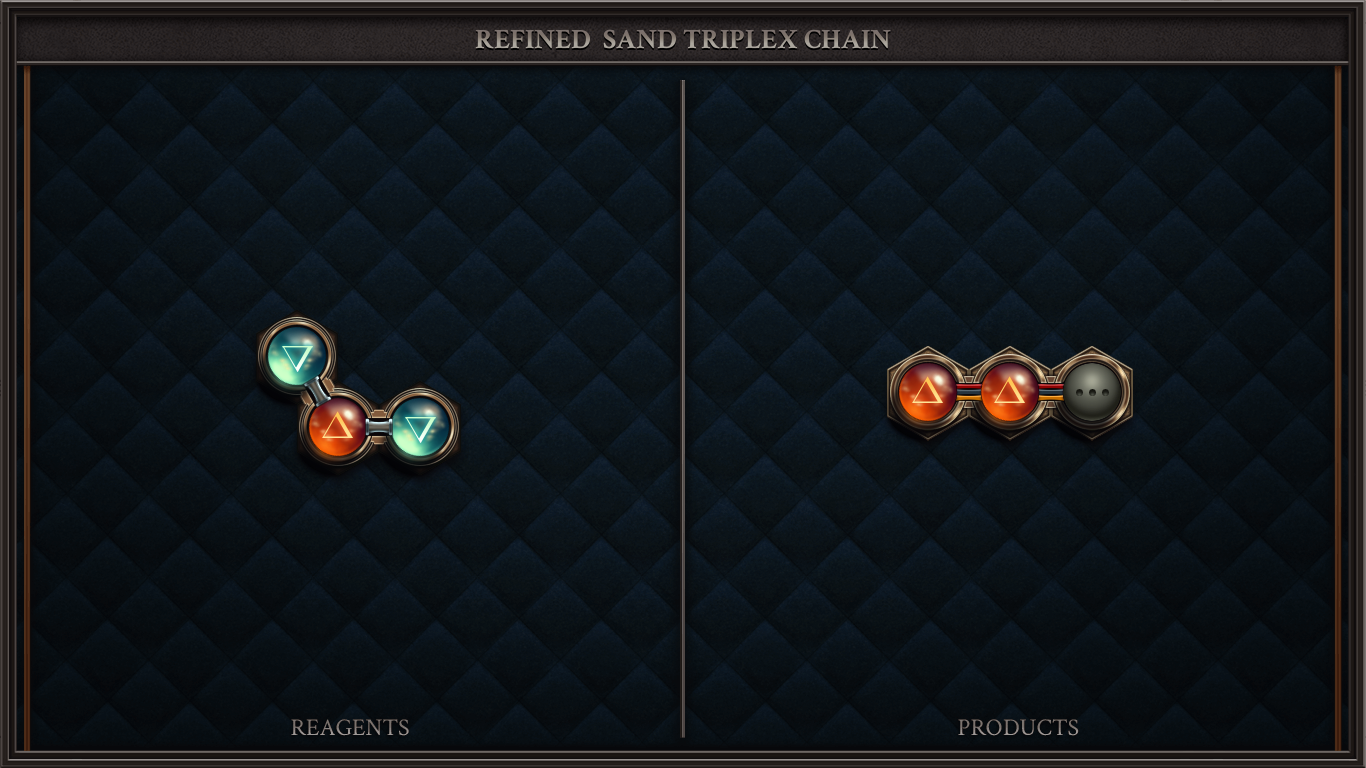 REFINED SAND TRIPLEX CHAIN