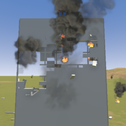 wall with steel