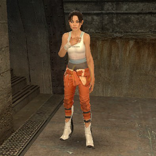 Chell from Portal 2 for Half-Life 2 (replacement for Judith Mossman)