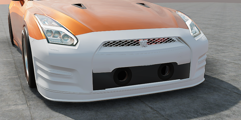 r35 gtr drag bumper