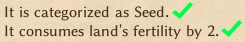 SeedsFertilityCost