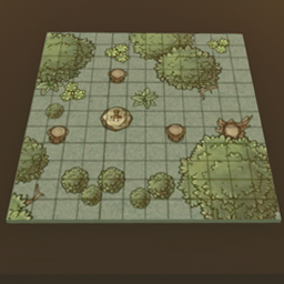 Mysterious Forest TTRPG map- LEFT SIDE