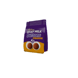 Chocolate Pouch - Orange Buttons