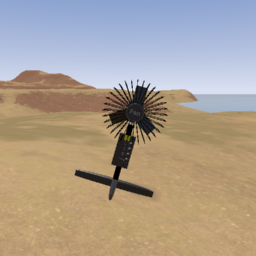 Working Black Fan
