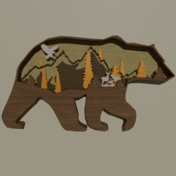 Rustic Bear Art(Large)