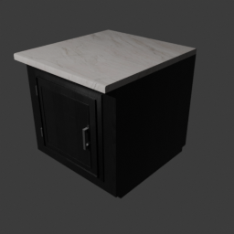 Counter With Cabinet