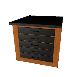Counter With Drawers Metal Top