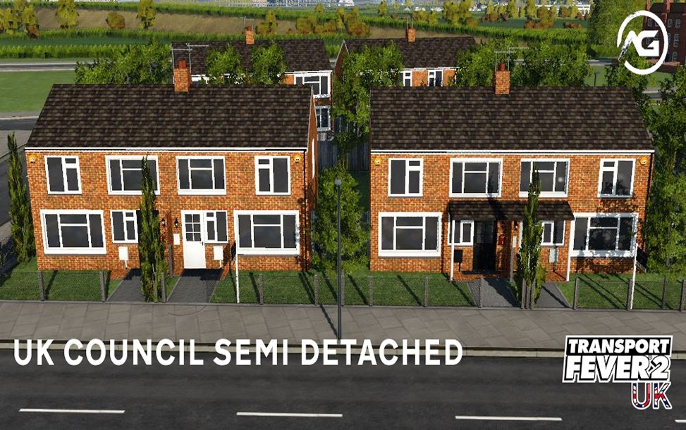 UK Semi Detached Council Houses