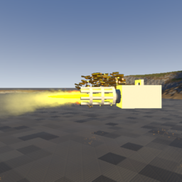 minigun that fires 100 bullet per second