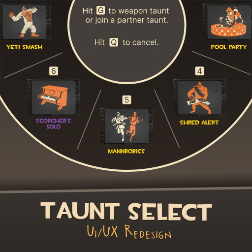 Taunt Select Screen UI/UX Overhaul