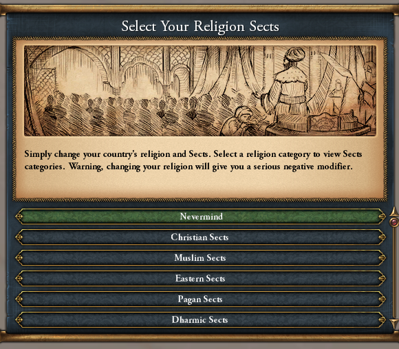 Religion Change System