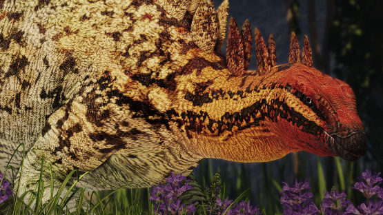 Tropical feast Stegosaurus