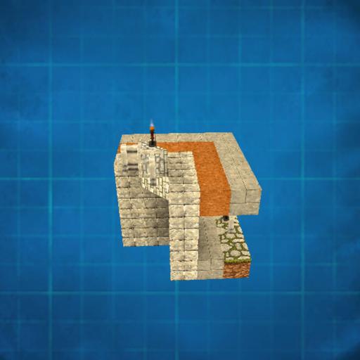 Castle Wall Inside Corner