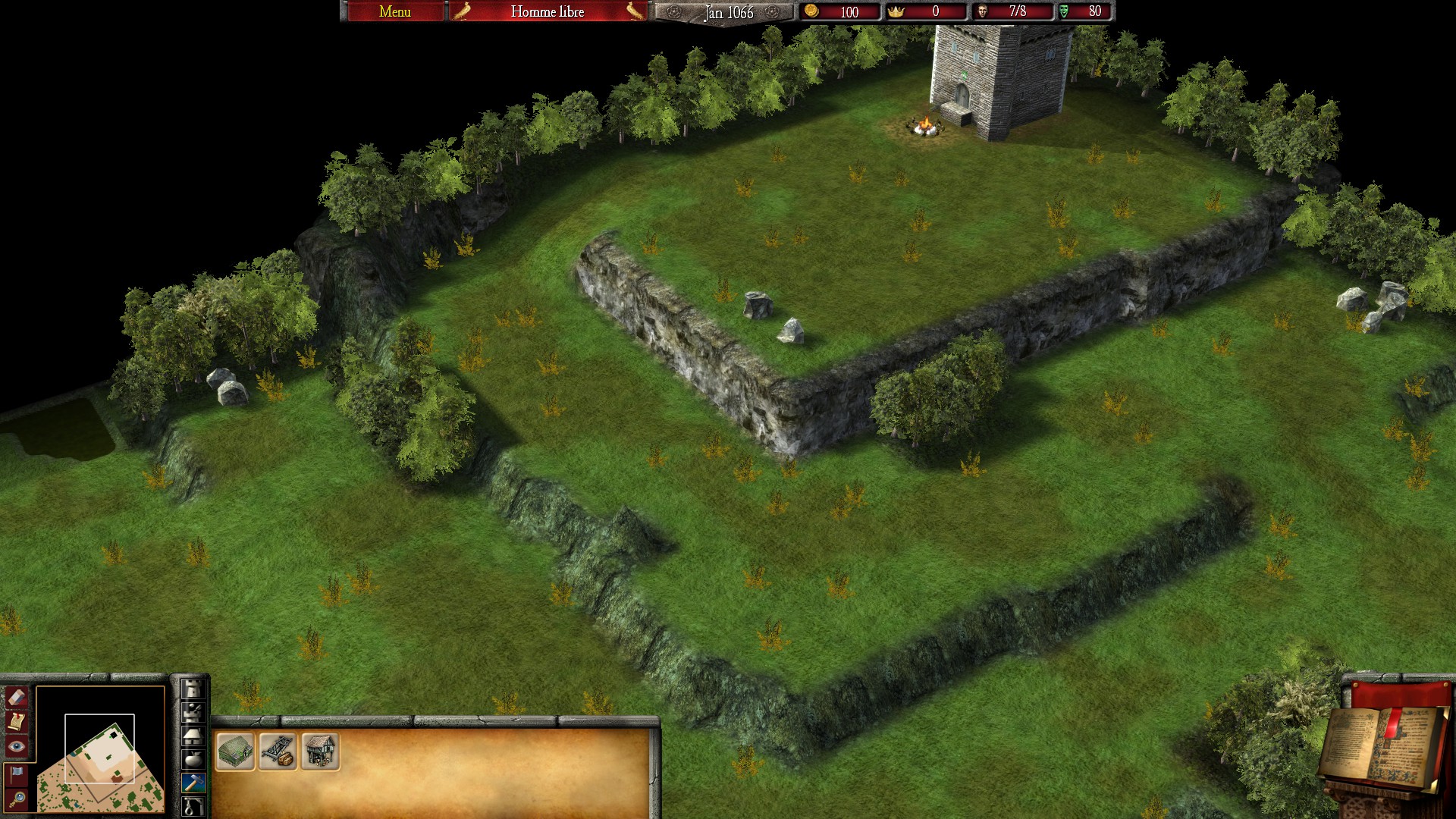 Fortress under siege without wall