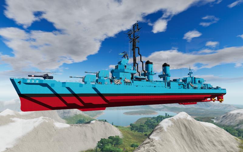D-32 CT SANTA CATARINA  ( FLETCHER CLASS DESTROYER CV  EX-USS IRWIN DD 794  )