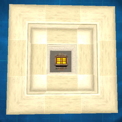 Limestone Window Box Light Stairs Set