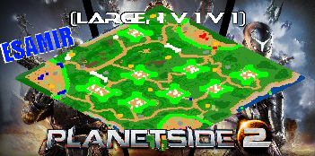 Planetside 2 ESAMIR map (large, 1v1v1)