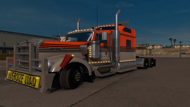 Skin Gray Orange Kenworth W900