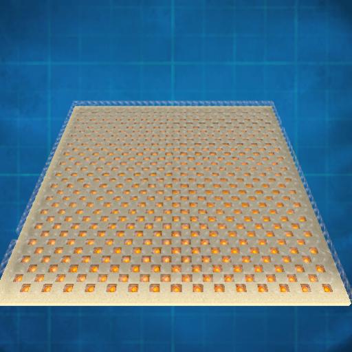 Limestone Firepit Glass Floor, W/ Full Edging 32*32*2