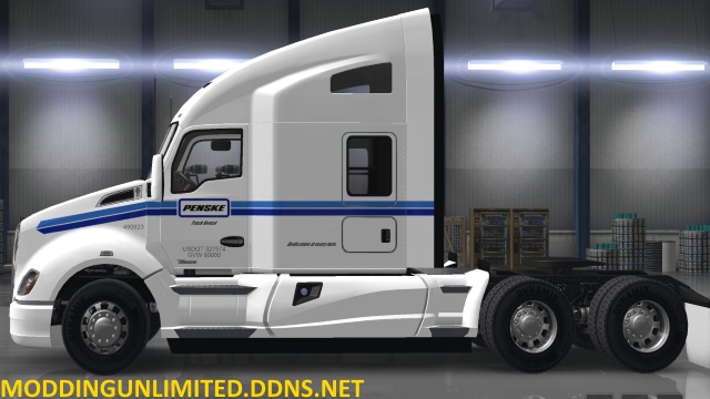 SCS T680 Penske White Skin