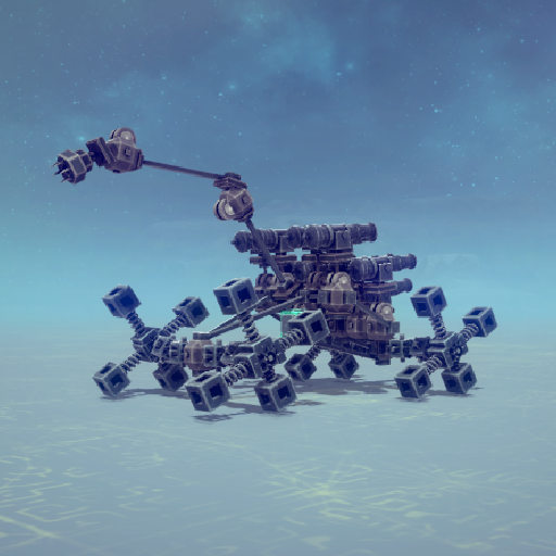 100% Steel Tank + 10 cannons + grabber arm