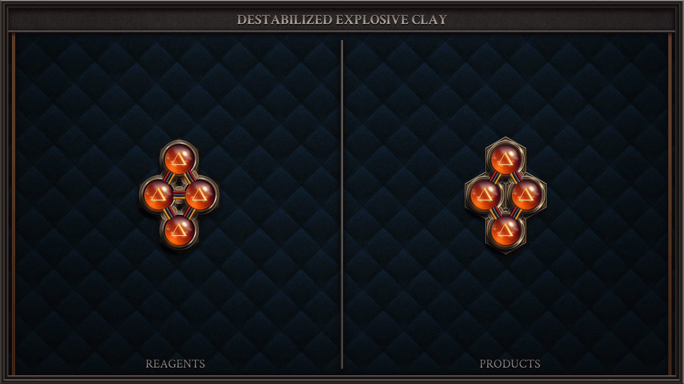 DESTABILIZED EXPLOSIVE CLAY