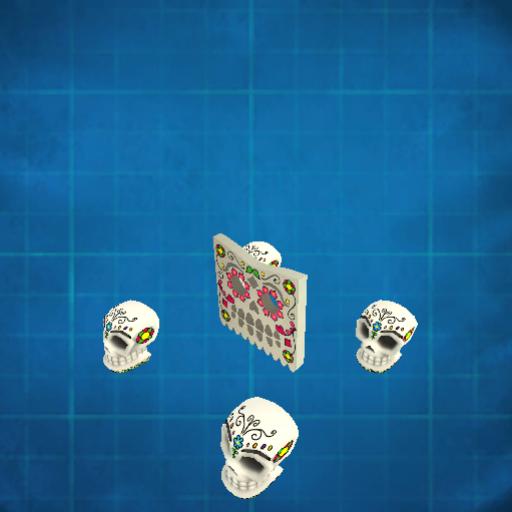 Decor - Haunted - Skulls 4