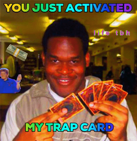 yugioh activated my trap card Special Interest Trap Card GIF - Special interest Trap card Autism