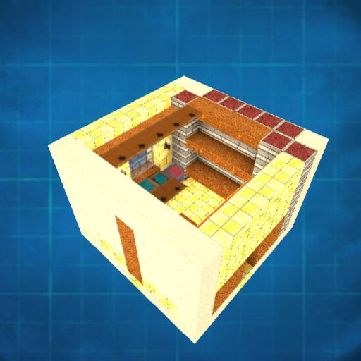 Modular rooms 8x8: kitchen