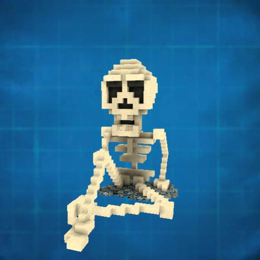 Pumpkintown Sitting Skellyton
