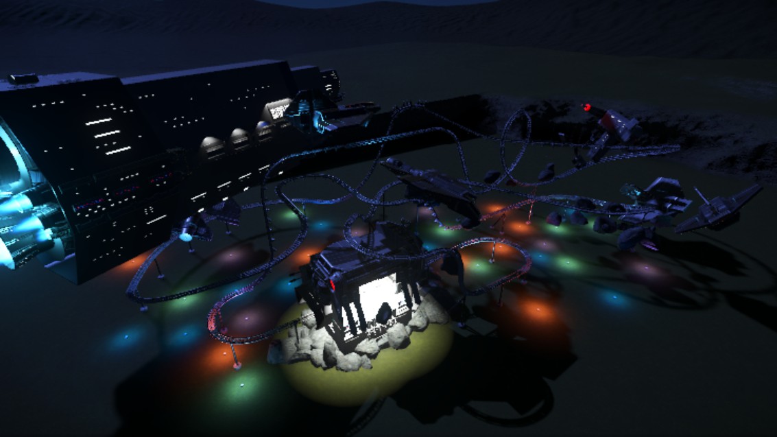 Sci-fi coaster