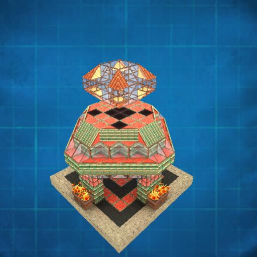 Decorative Angled Structure