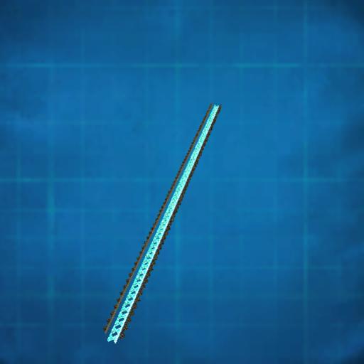 63 x 63 diagonal two-way ice slope rail