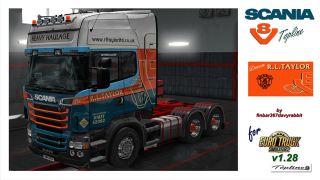 Scania R730 V8 Topline – R L Taylor Texture (RJL)