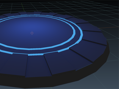 Blue Circular Holodeck