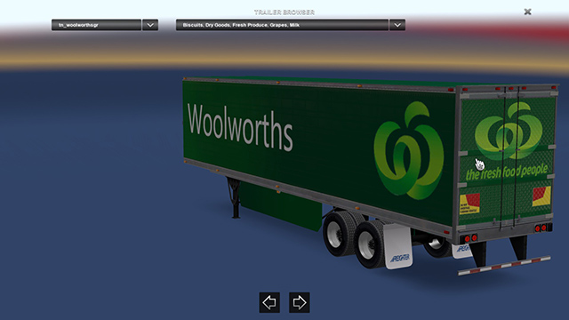 Standalone Green Woolworths Trailer