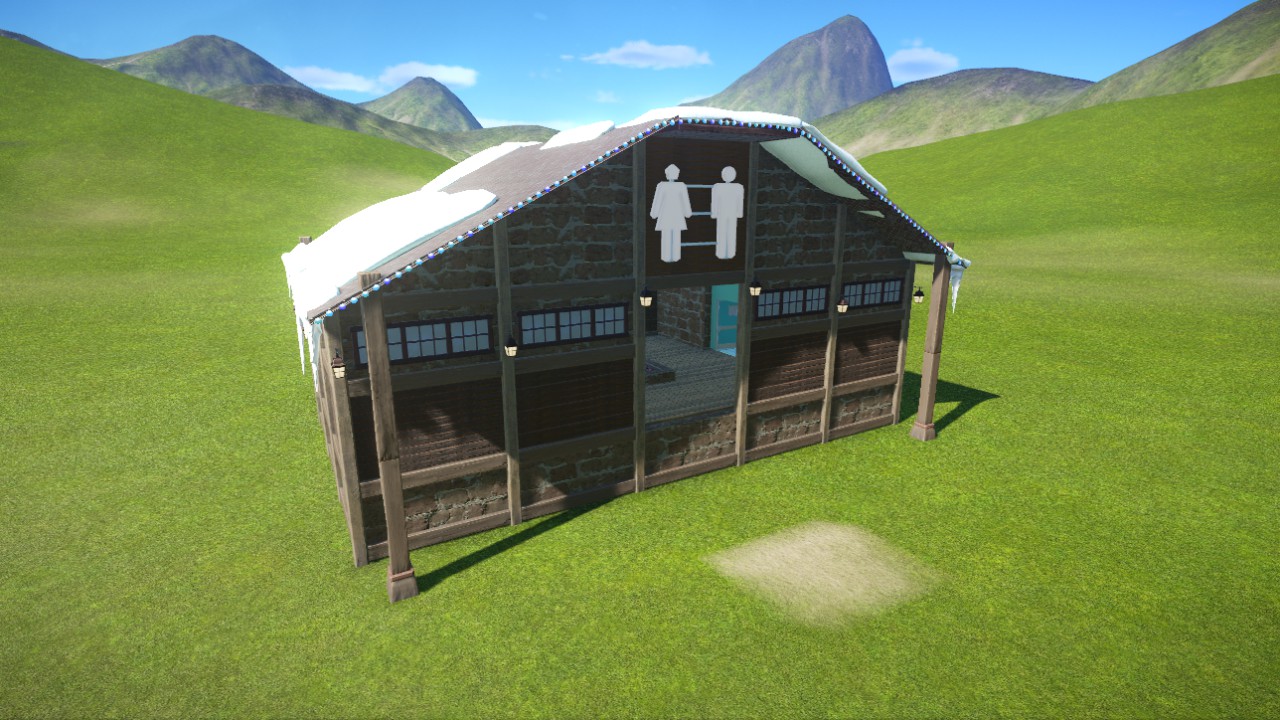 Snowy Mountain Lodge Toilets