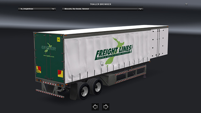 Standalone Freightlines Curtainside Trailer