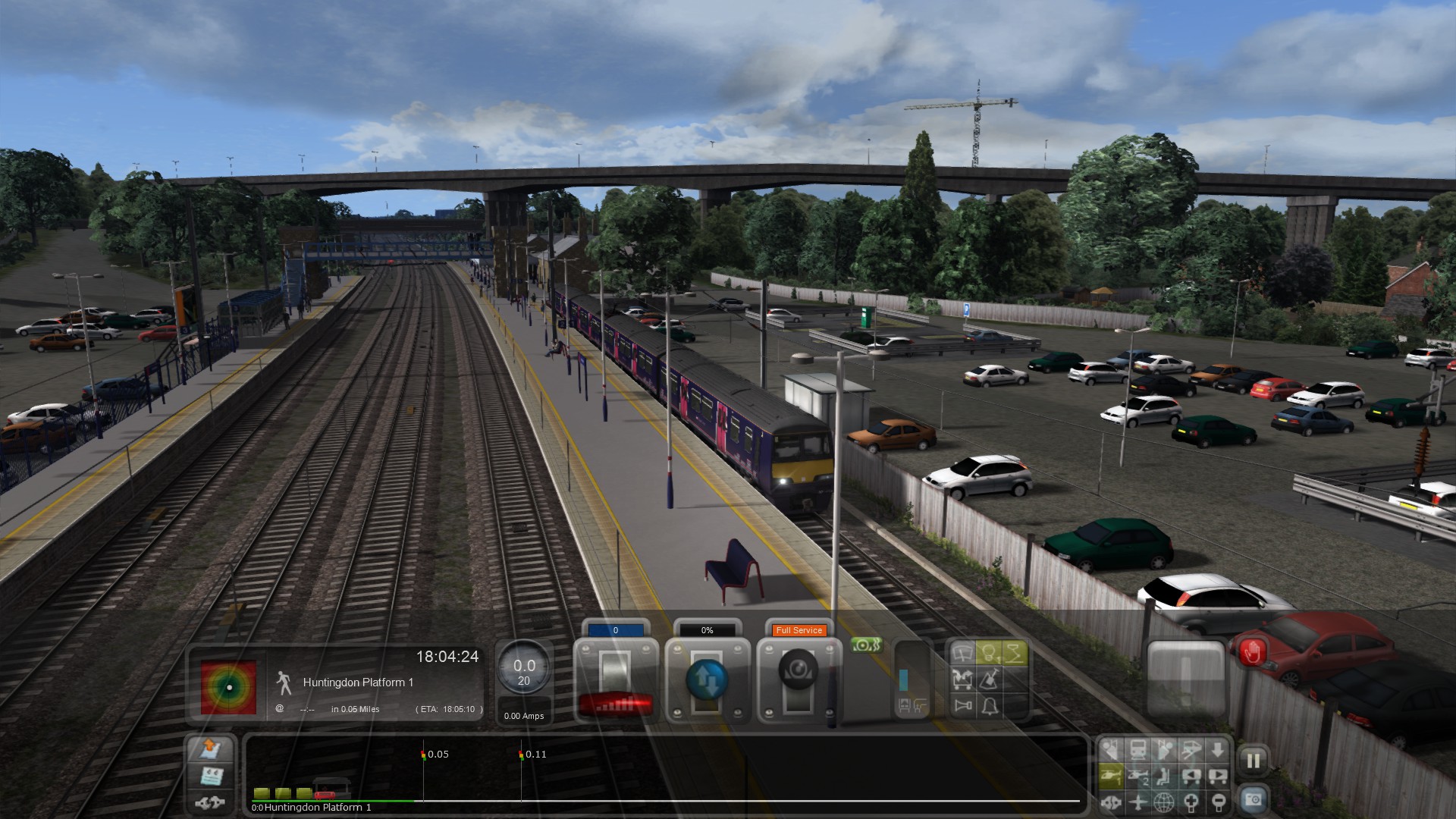 321 semi-fast from Huntingdon to London Kings Cross